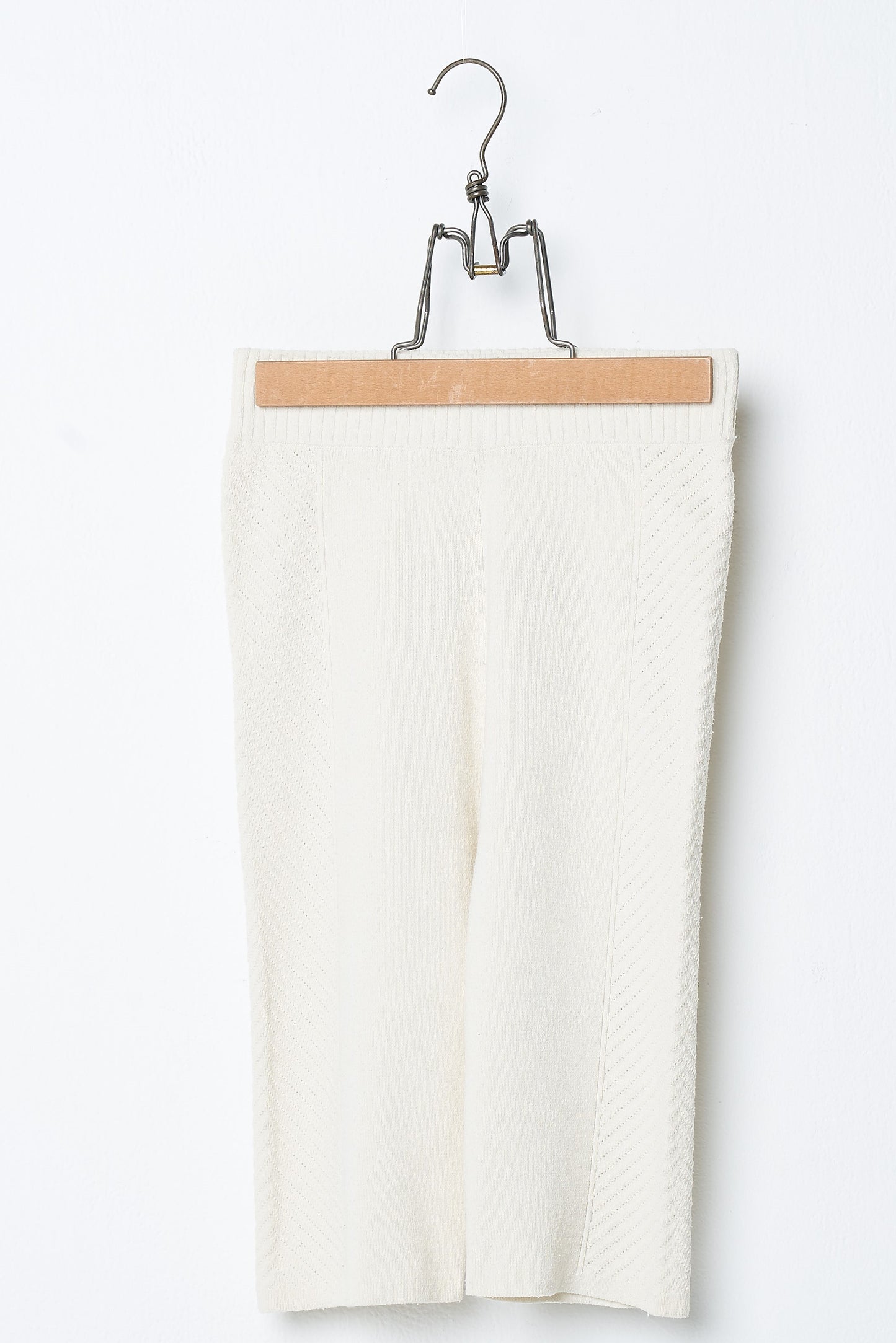 raw silk knit shorts